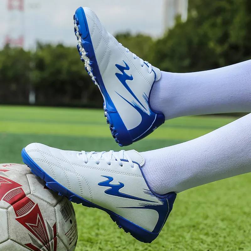 Binary Cushioned Anti Slip Wear Resistant Breathable Lightweight Soccer Shoes Unisex-13