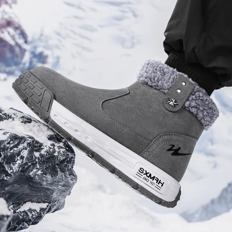 Binary Short Snow Boots Men's Gray-7