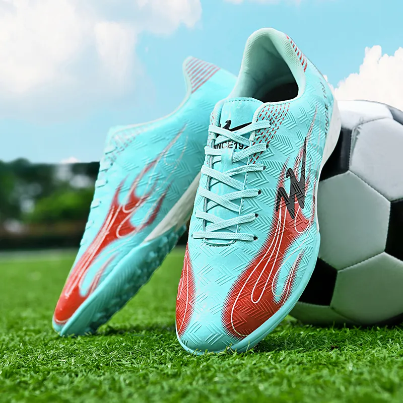 Binary TF Turf Cushioning Abrasion Resistant Lightweight Soccer Shoes Unisex Aqua-3