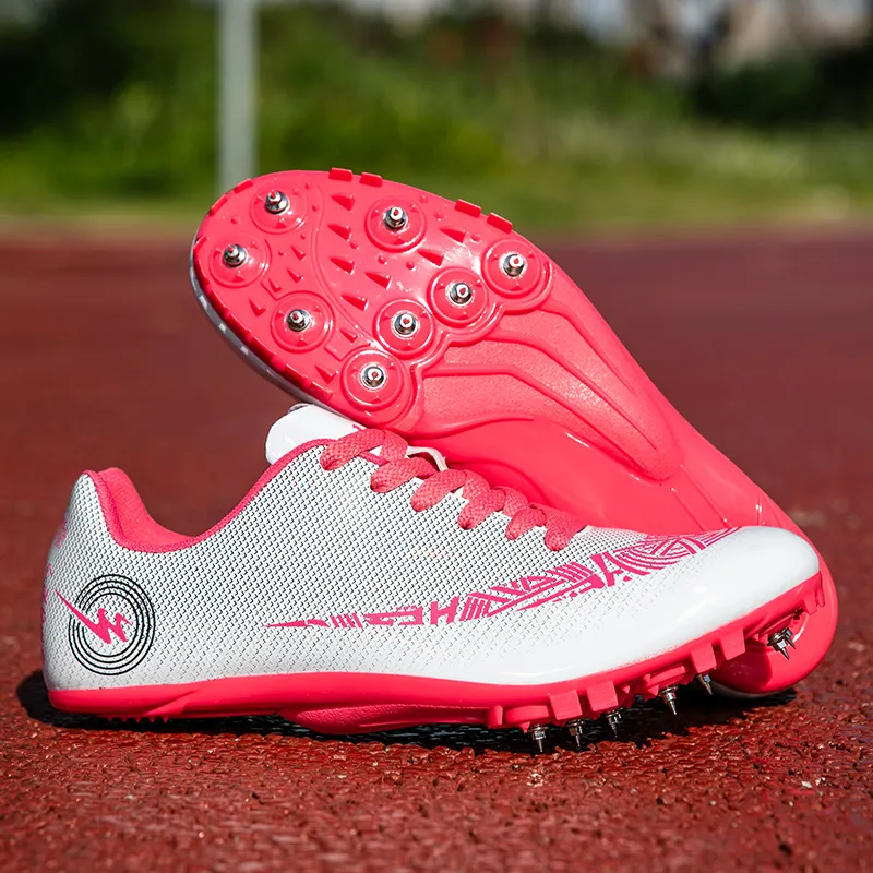 Binary Cushioning, Slip Resistant, And Abrasion Resistant Low Top Running Shoes Unisex White Red-3
