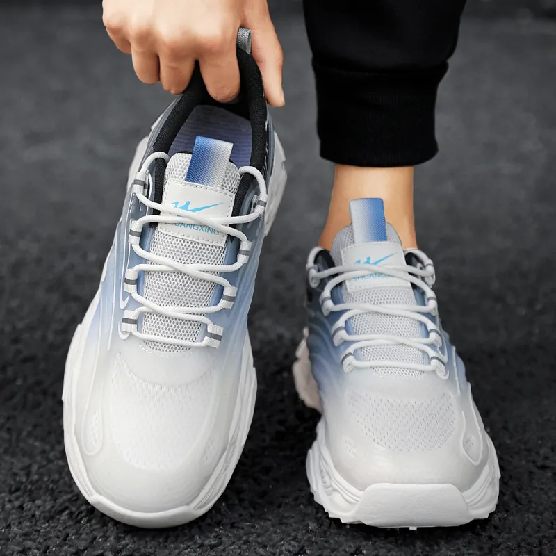 Binary Low Top Casual Shoes Men's Sky Blue-6