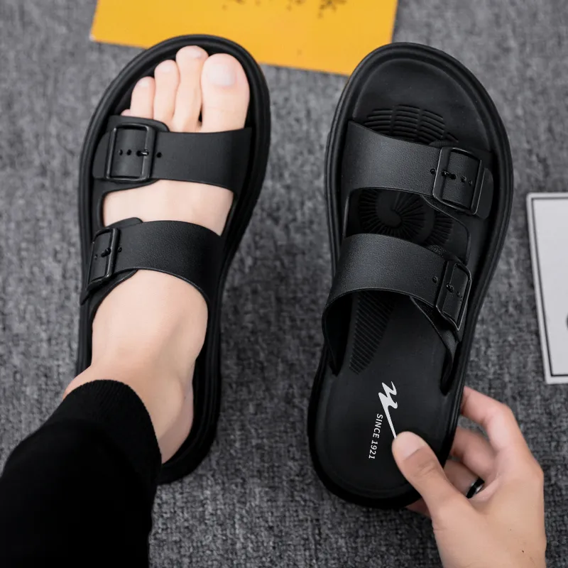 Binary Slip Resistant Cushioning Slide Slippers Men's-6