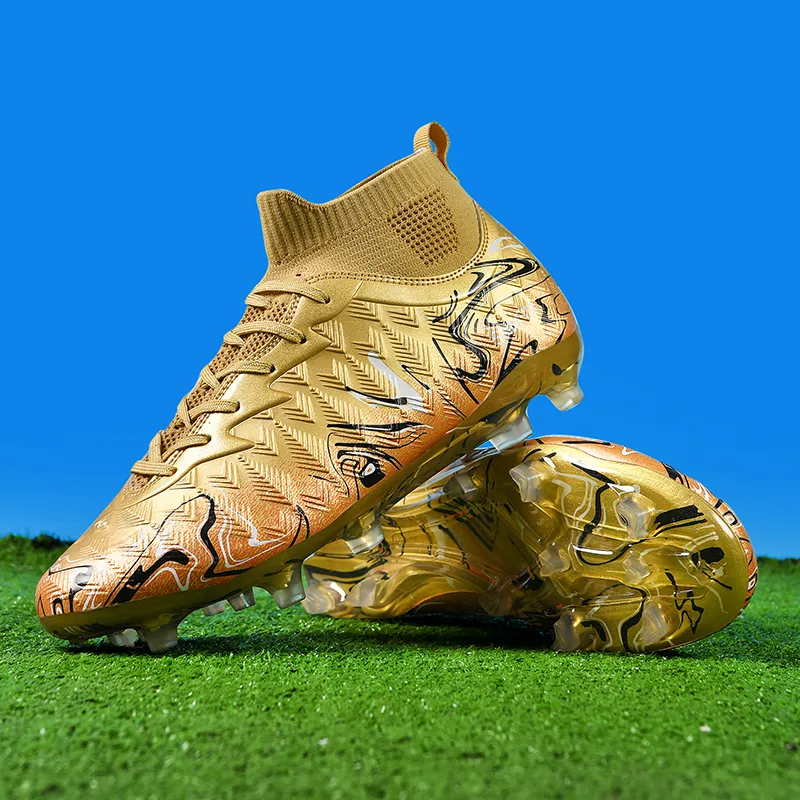 Binary FG Firm Ground Slip Resistant, Abrasion Resistant, Lightweight Soccer Shoes Unisex Champagne Gold-4