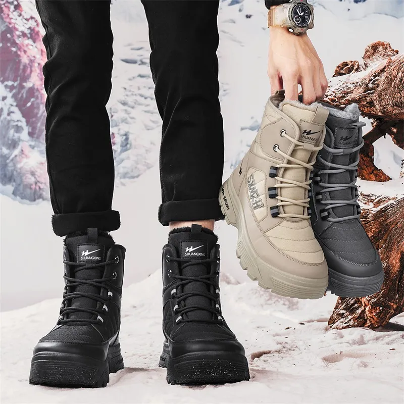 Binary Knee High Snow Boots Men's Black-5