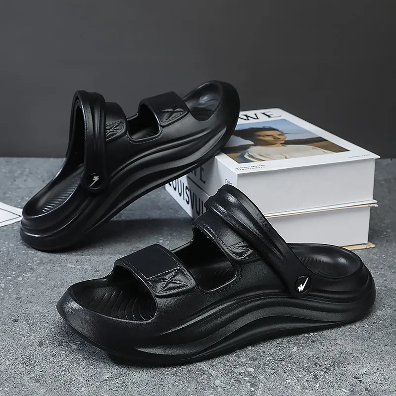 Binary Beach Sandals Men's Black-4