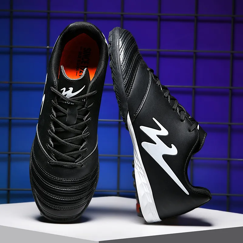 Binary TF Turf Cushioning Abrasion Resistant Lightweight Soccer Shoes Unisex Black-3