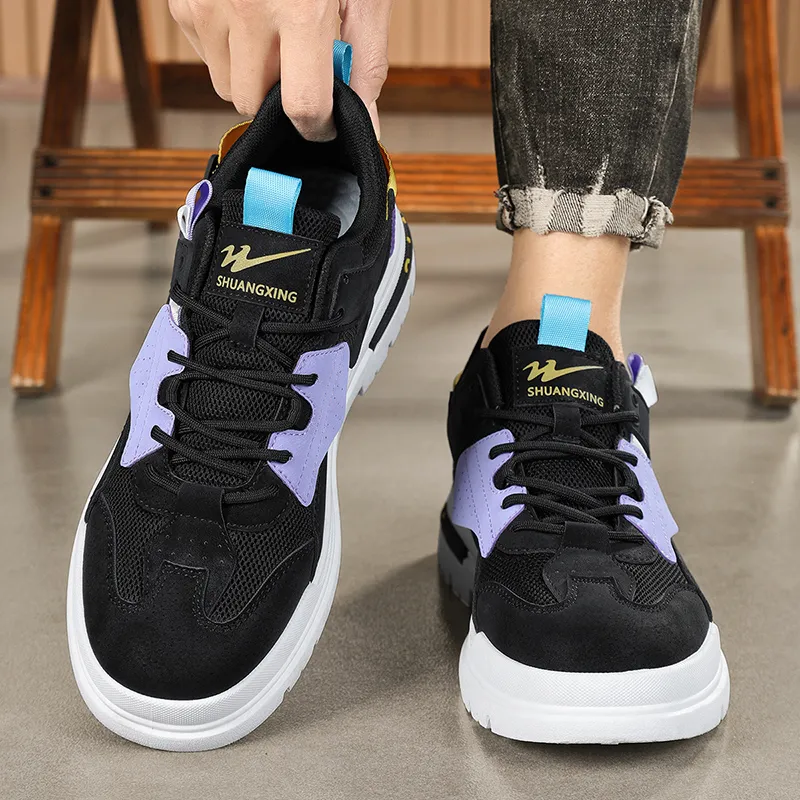 Binary Low Top Skateboard Shoes Men's Black-8