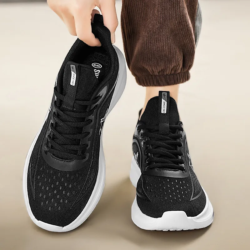 Binary Low Top Running Shoes Men's Black-3