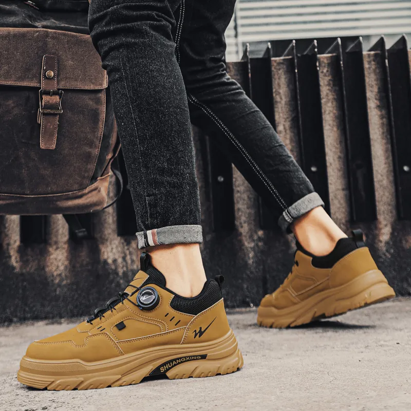 Binary Ankle Boots Low Top Men's Khaki-7