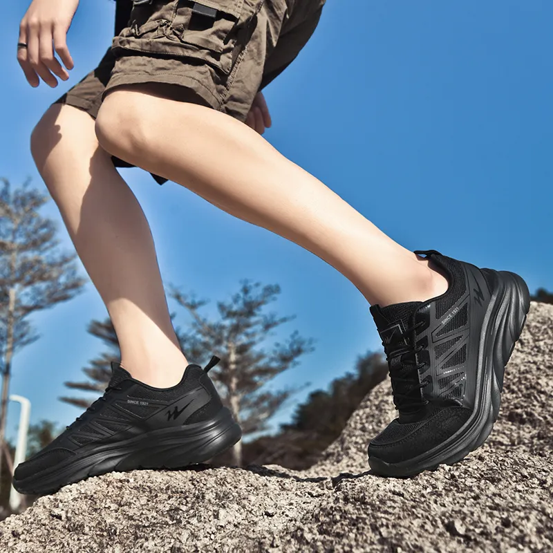 Binary Low Top Running Shoes Men's Black-3