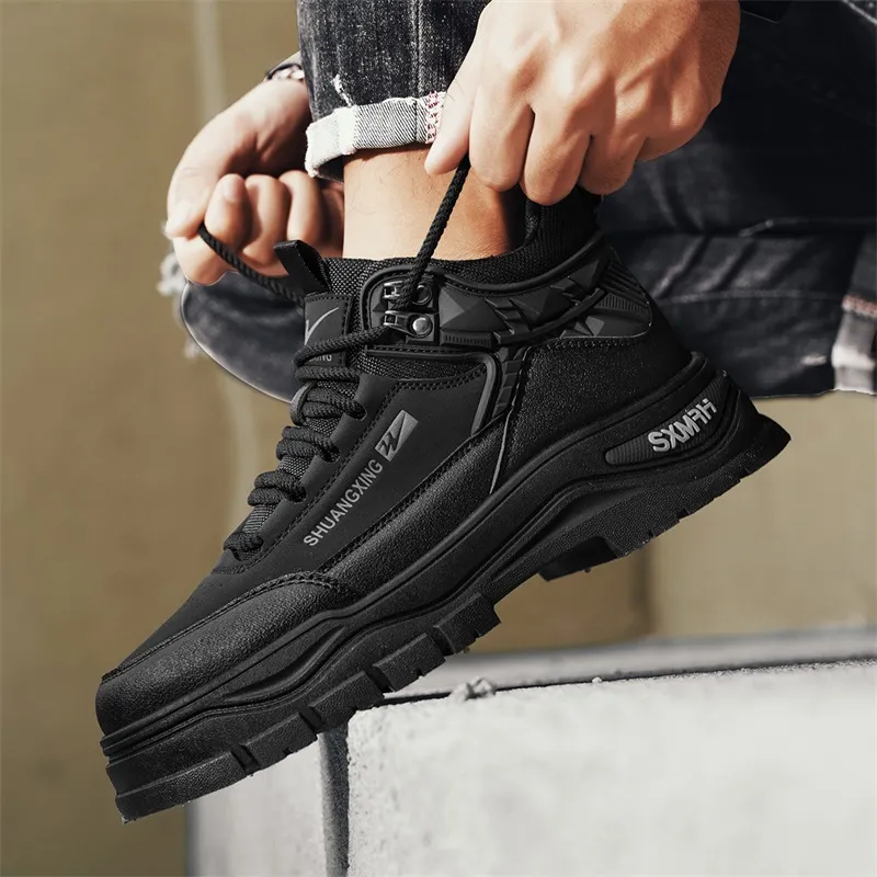 Binary Short Martin Boot Men's Black-6