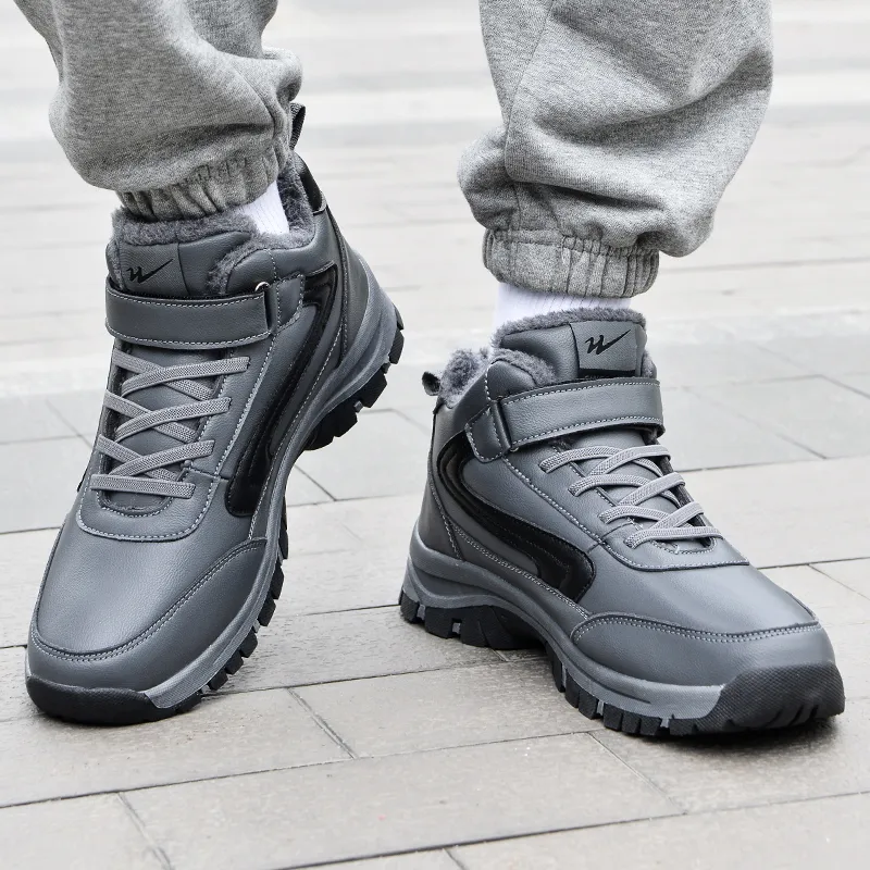 Binary High Top Casual Shoes Men's Dark Gray-9