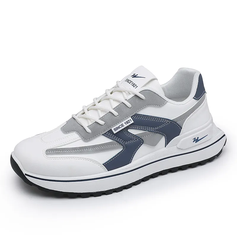 Binary Casual Shoes Men Low Top Dark Blue/Gray-1