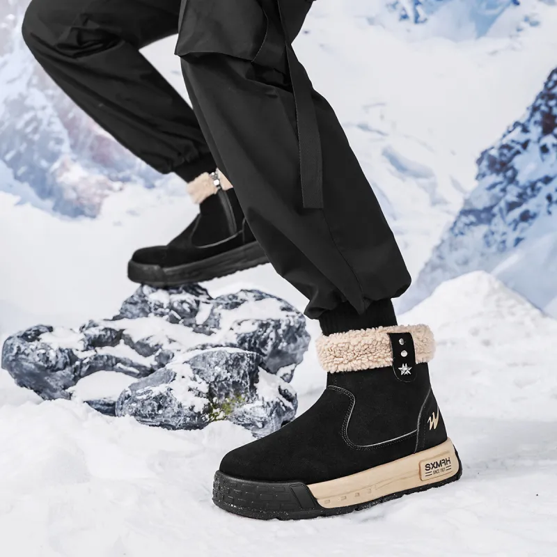 Binary Short Snow Boots Men's Black-7