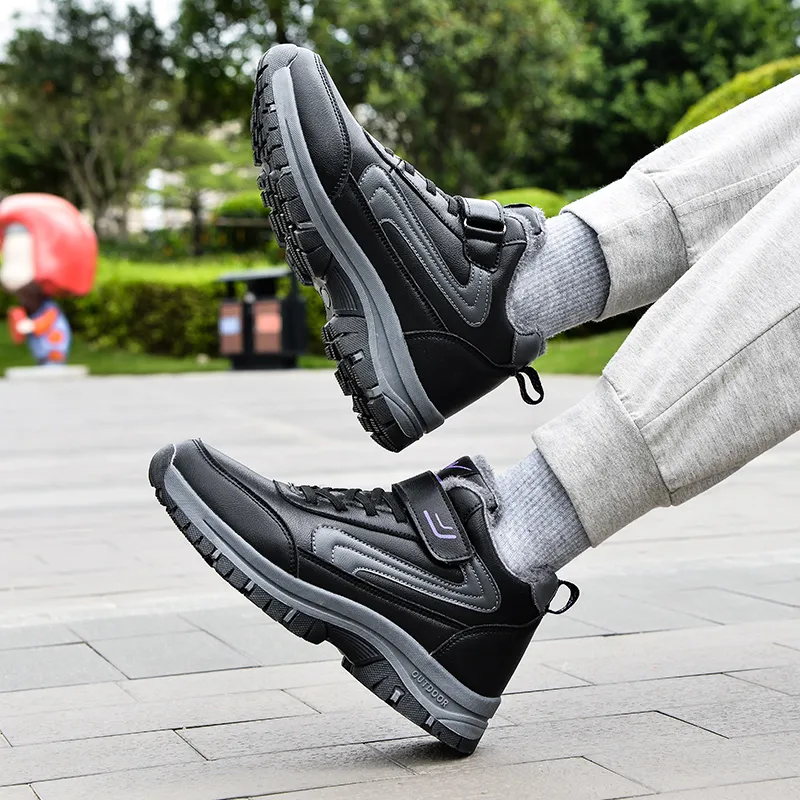 Binary High Top Casual Shoes Women's Black Purple-7