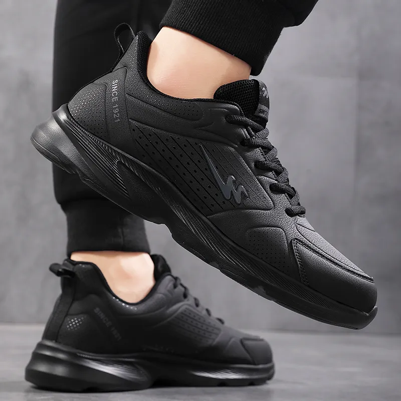 Binary Low Top Running Shoes Men's Black-5