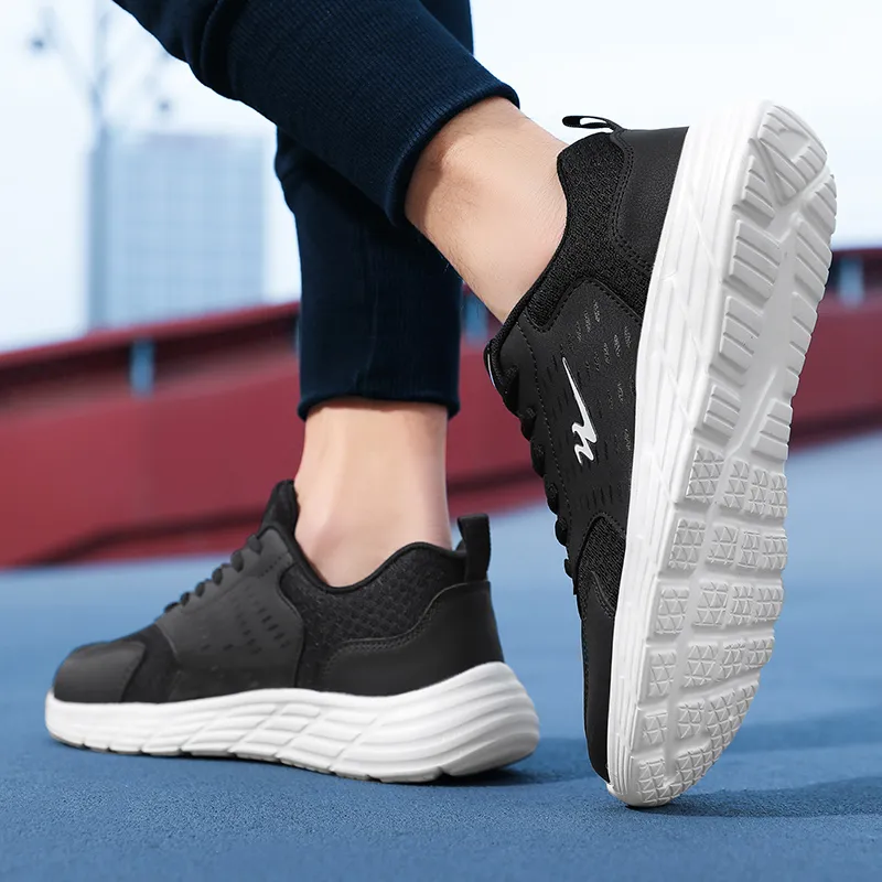 Binary Low Top Running Shoes Men's Black-9