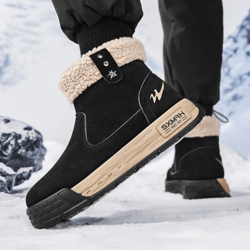 Binary Short Snow Boots Men's Black-5