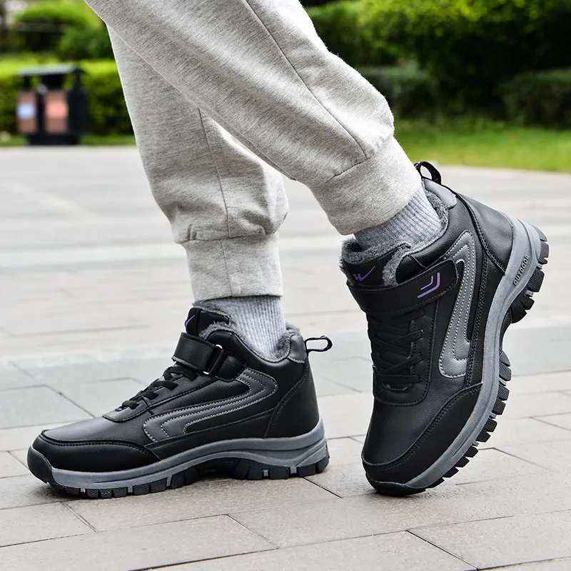 Binary High Top Casual Shoes Women's Black Purple-12