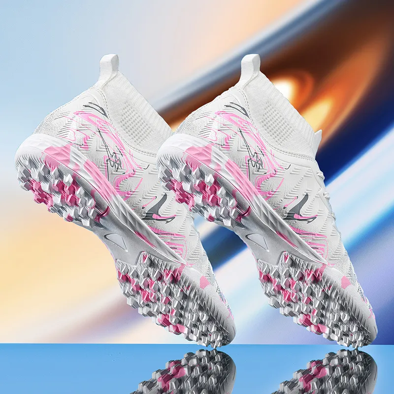 Binary TF Rubber Broken Studs Cushioning Abrasion Resistant Lightweight Slip Resistant Soccer Shoes Unisex-2