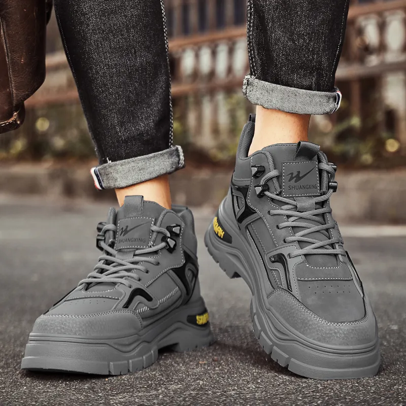 Binary Short Martin Boot Men's Gray-7