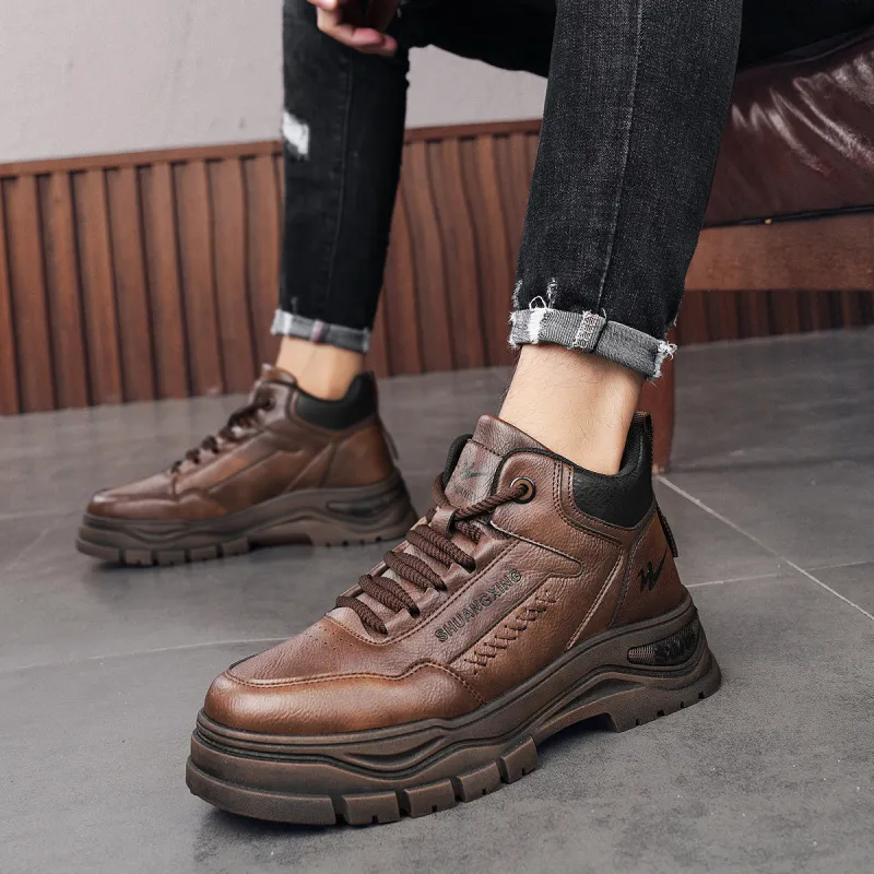 Binary Short Mid Calf Outdoor Boots Men's Brown-7