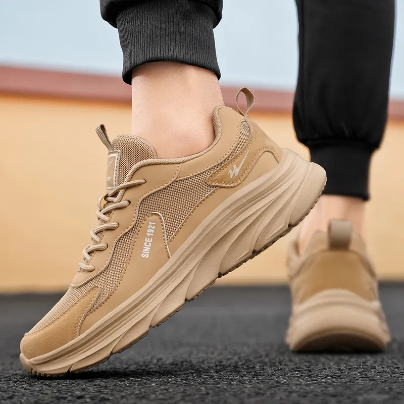 Binary Low Top Running Shoes Men's Sand-6