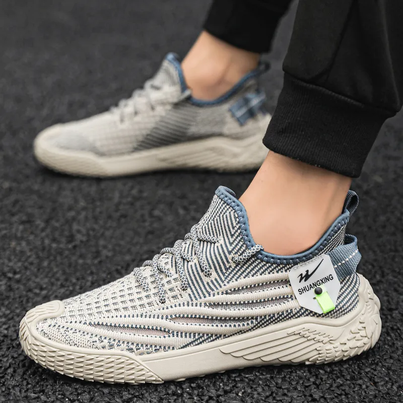 Binary Low Top Running Shoes Men's Gray-6
