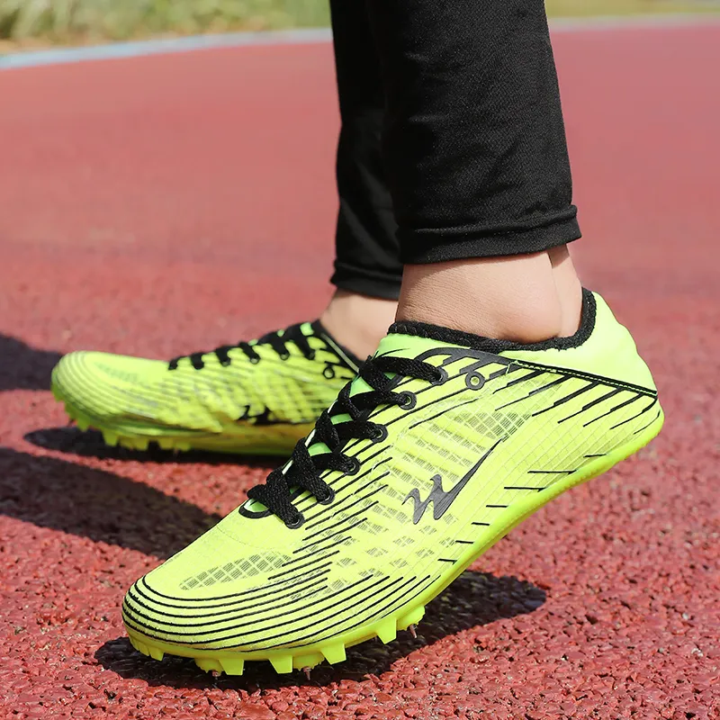 Binary Cushioning Anti Slip Wear Resistant Breathable Lightweight Rebound Low Top Running Shoes Unisex Neon Green-9