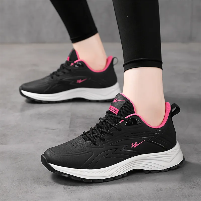 Binary Low Top Casual Shoes Women's Black Rose Red-6