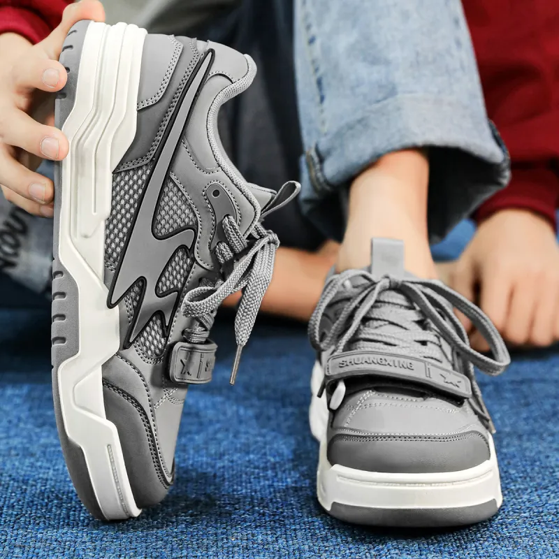 Binary Cushioned Wear Resistant Lightweight Breathable Slip Resistant Low Top Vintage Basketball Shoes Men's Cool Gray-8
