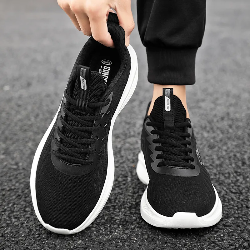 Binary Low Top Running Shoes Men's Black-3