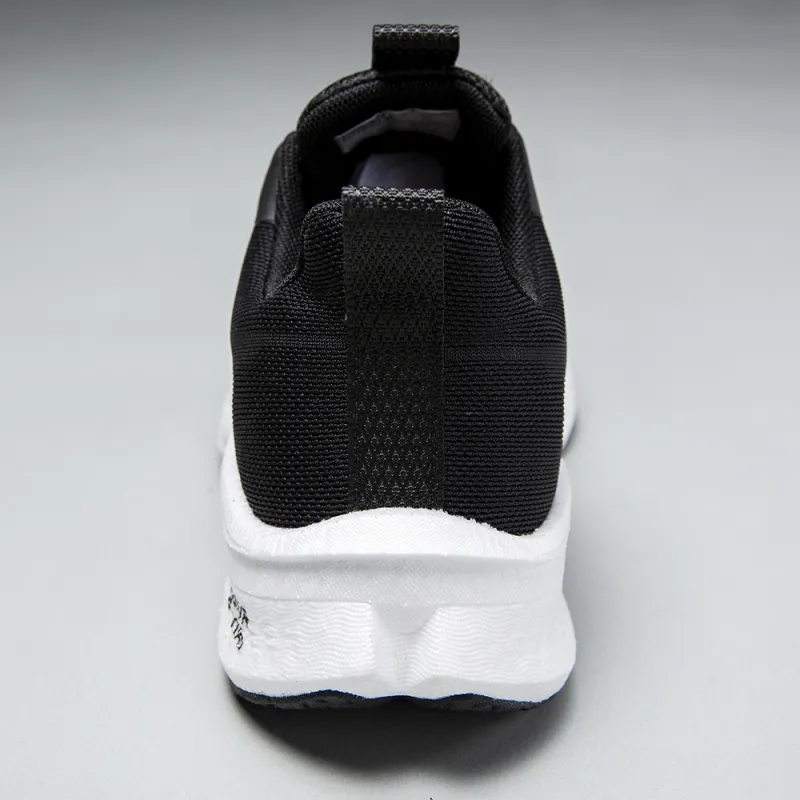 Binary Cushioning Rebound Abrasion Resistant Lightweight Breathable Slip Resistant Low Top Running Shoes Unisex Black-4
