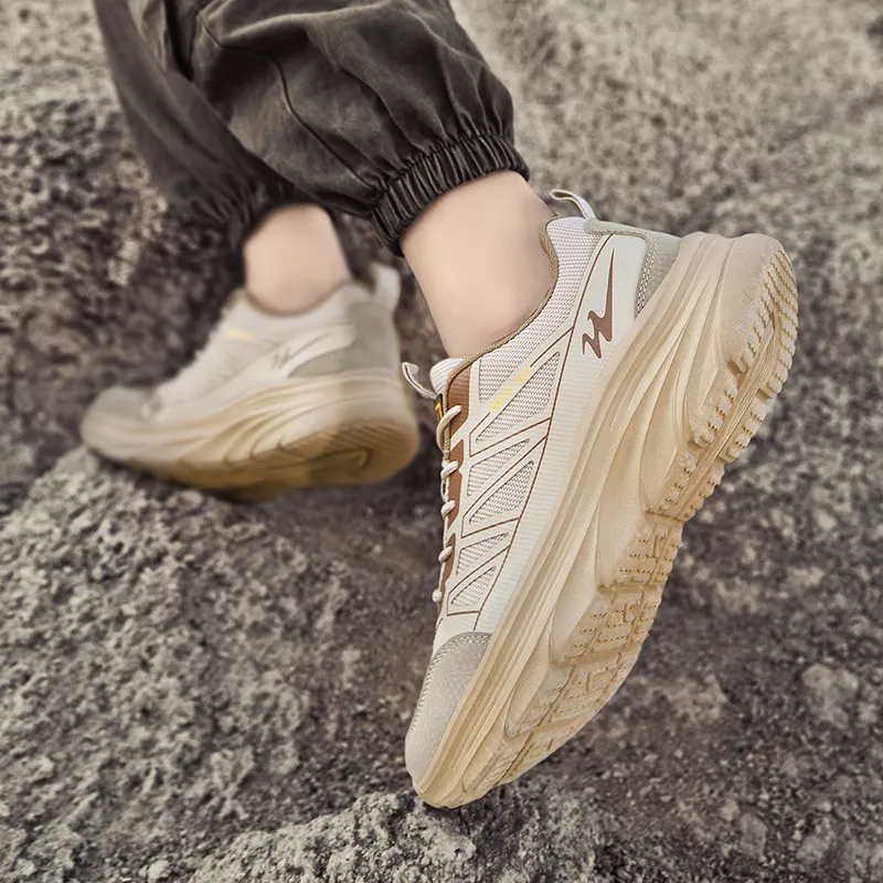Binary Cushioning Height Increasing Support Lightweight Breathable Slip Resistant Low Top Outdoor Shoes Men's Sand-7