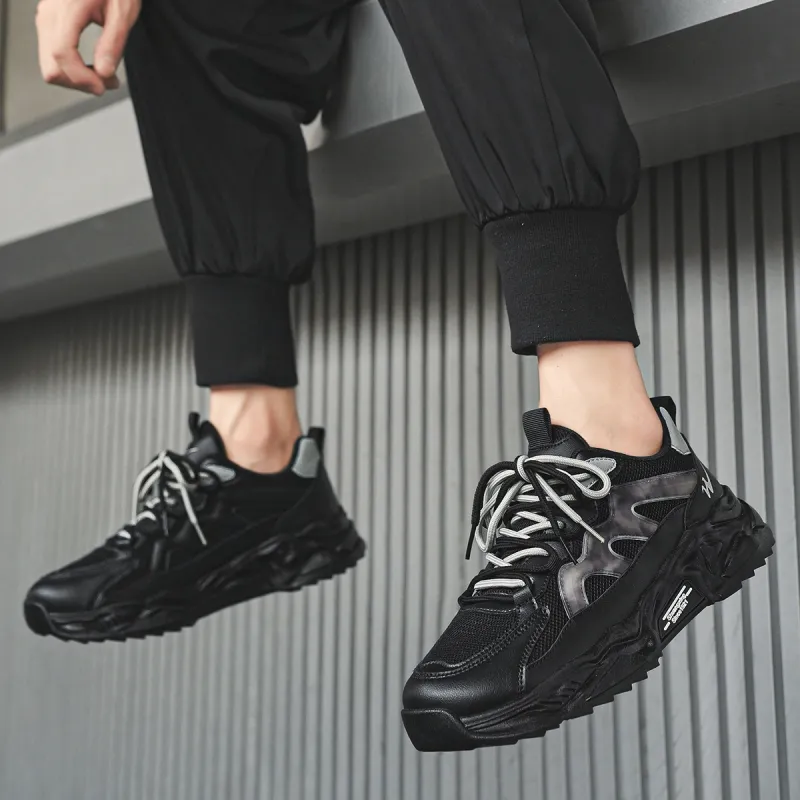 Binary Chunky Sneakers Men Low Top White-10