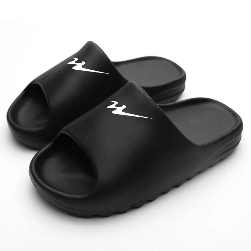 Binary EVA Quick Dry Slip Resistant Slide Slippers Unisex Black-1