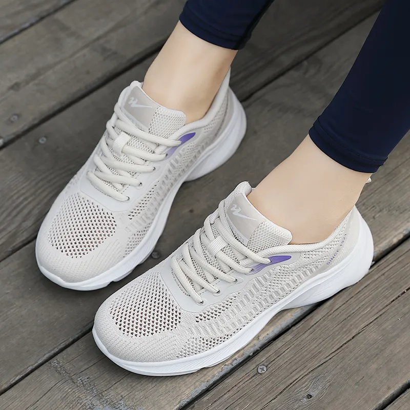 Binary Shock Absorbing, Non Slip, Wear Resistant, Breathable And Lightweight Low Top Running Shoes Women's-3