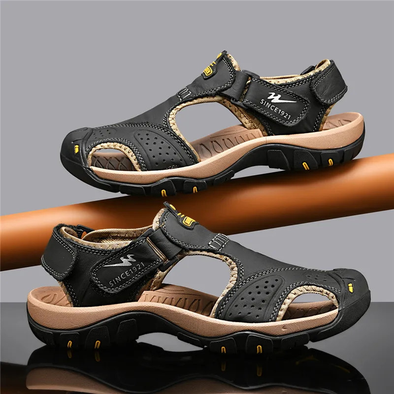 Binary Breathable And Lightweight River Trekking Shoes Men's Black-4
