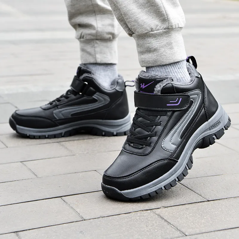 Binary High Top Casual Shoes Women's Black Purple-11