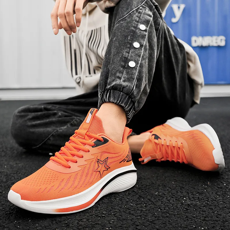 Binary Running Shoes Men Low Top Black-8