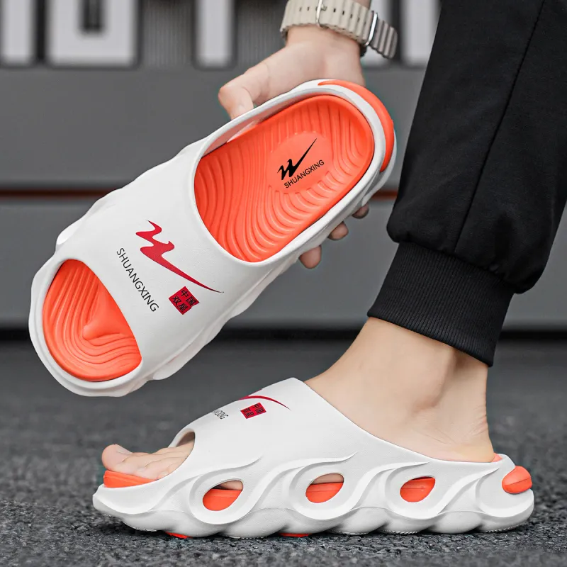 Binary Slide Slippers Men Black-5
