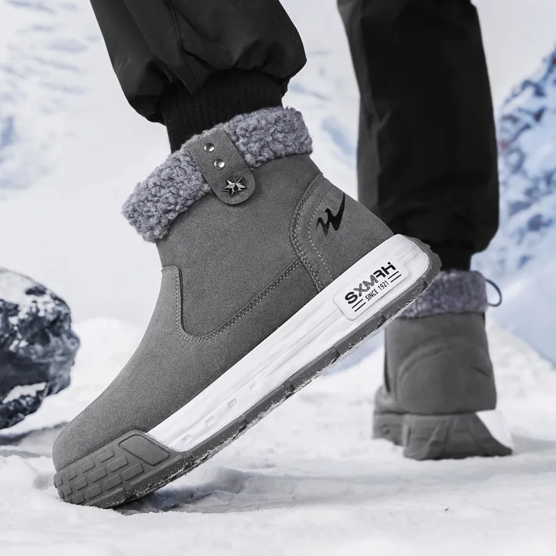 Binary Short Snow Boots Men's Gray-5