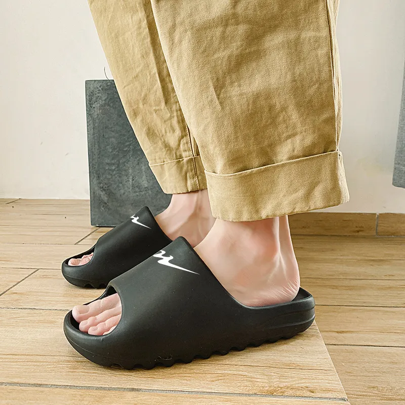 Binary EVA Quick Dry Slip Resistant Slide Slippers Unisex Black-2