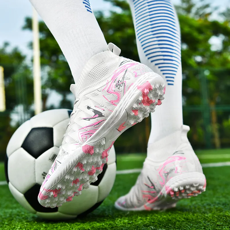 Binary TF Rubber Broken Studs Cushioning Abrasion Resistant Lightweight Slip Resistant Soccer Shoes Unisex-4