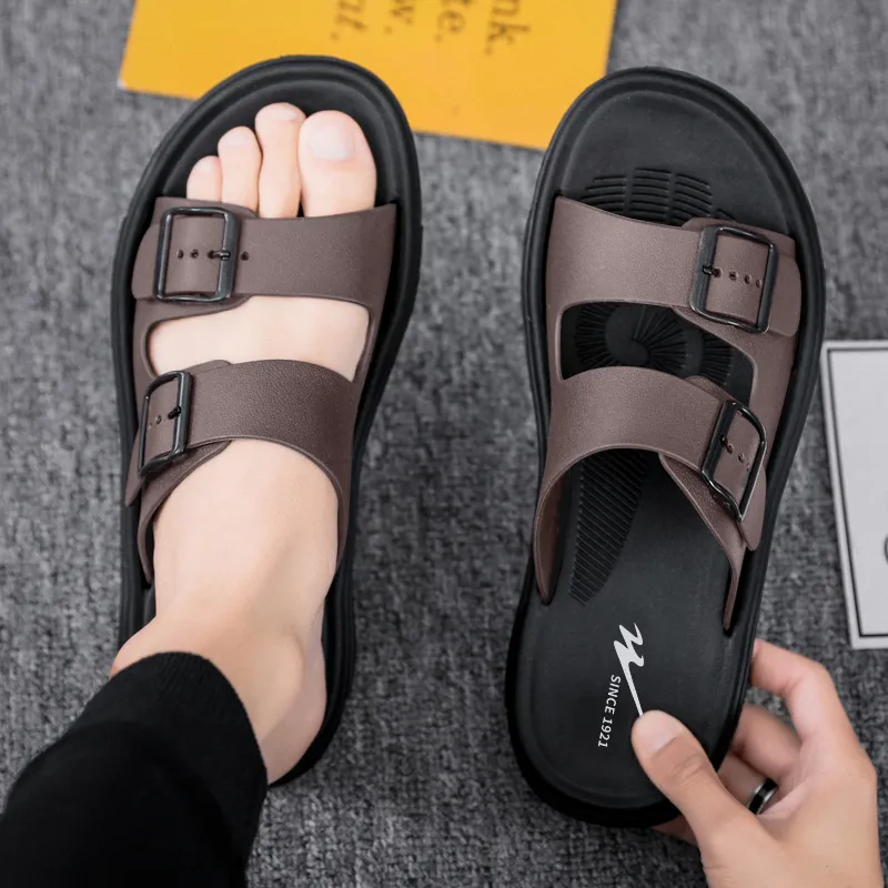 Binary Slip Resistant Cushioning Slide Slippers Men's-10
