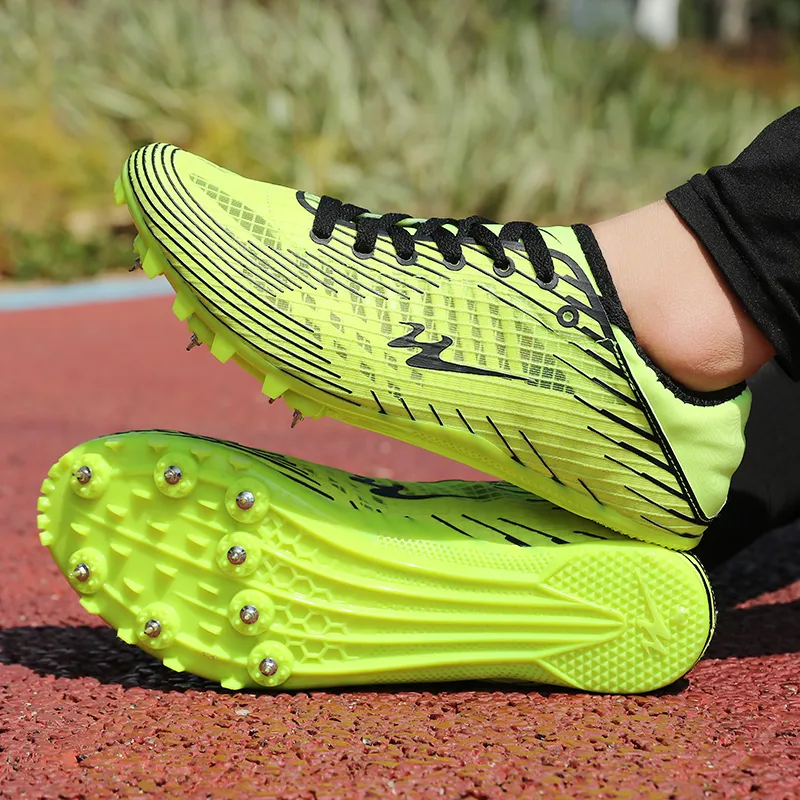 Binary Cushioning Anti Slip Wear Resistant Breathable Lightweight Rebound Low Top Running Shoes Unisex Neon Green-11