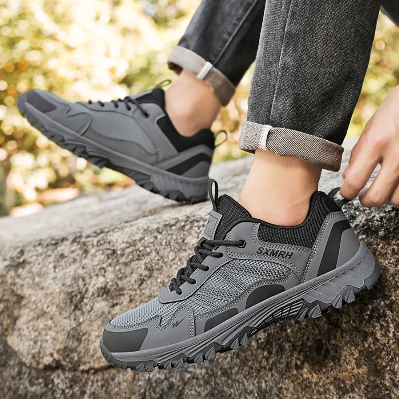 Binary Low Top Hiking Shoes Men's Dark Gray-7