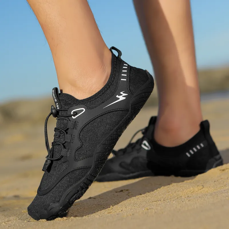 Binary River Trekking Shoes Unisex Black-5