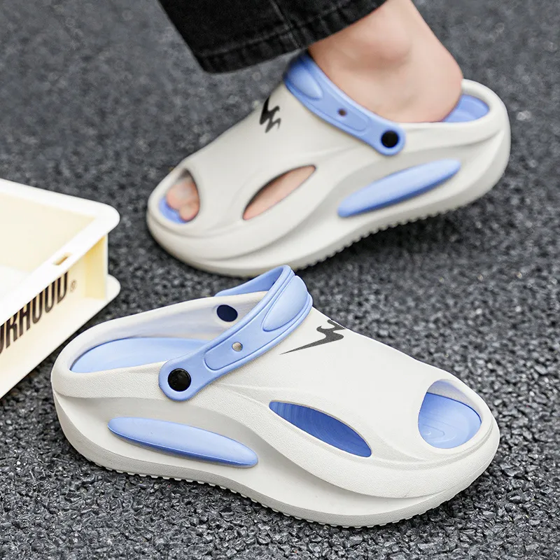 Binary EVA Cut Out Quick Dry Slip Resistant Slide Slippers Unisex-9