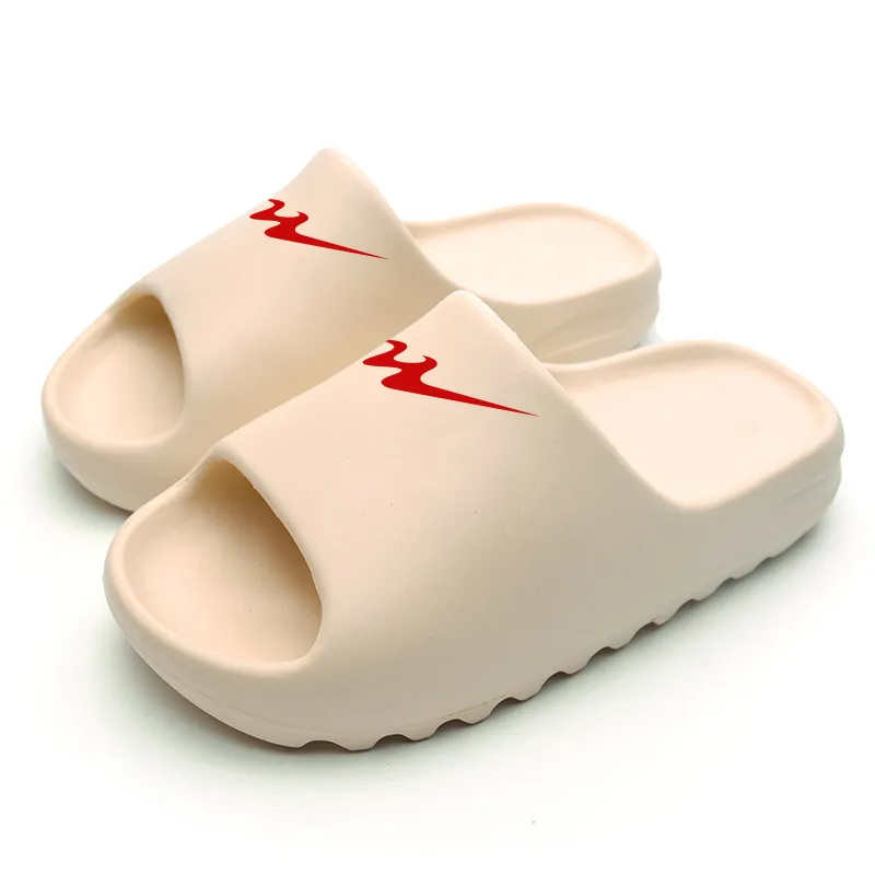 Binary EVA Quick Dry Slip Resistant Slide Slippers Unisex Beige-1